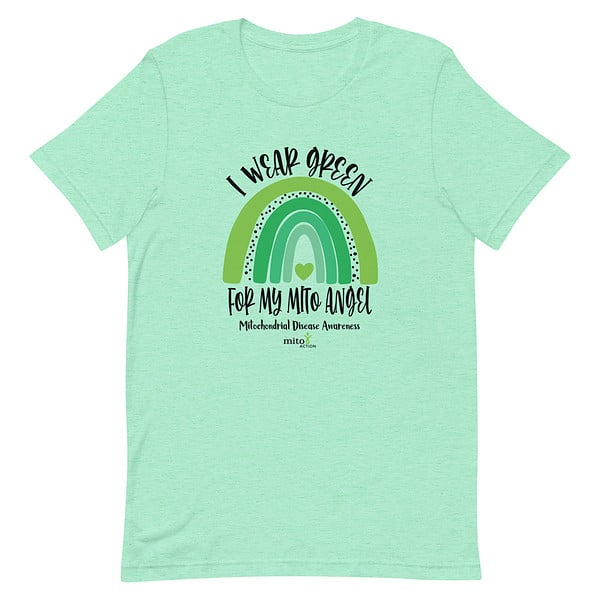Short-Sleeve Unisex 'I Wear Green for My Mito Angel' T-Shirt - Image 6
