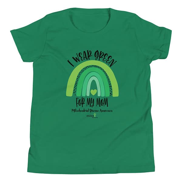 Youth Short Sleeve 'I Wear Green for My Mom' T-Shirt - Image 2