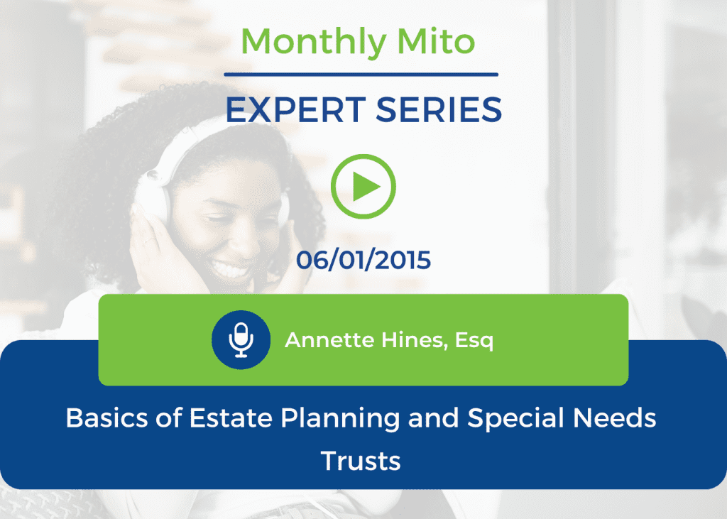 Basics of Estate Planning and Special Needs Trusts