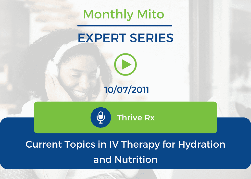 Current Topics in IV Therapy for Hydration and Nutrition