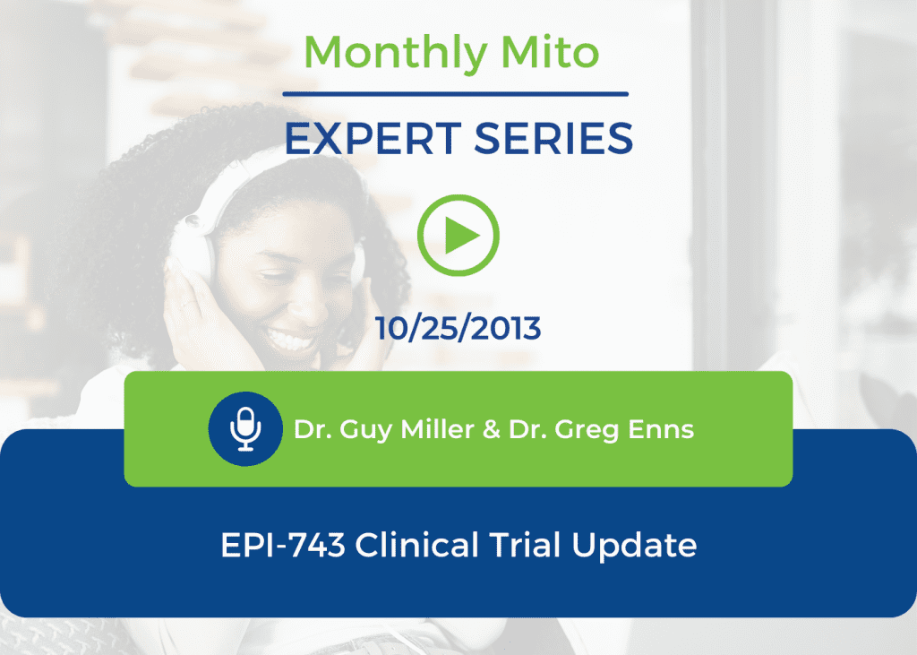 EPI-743 Clinical Trial Update