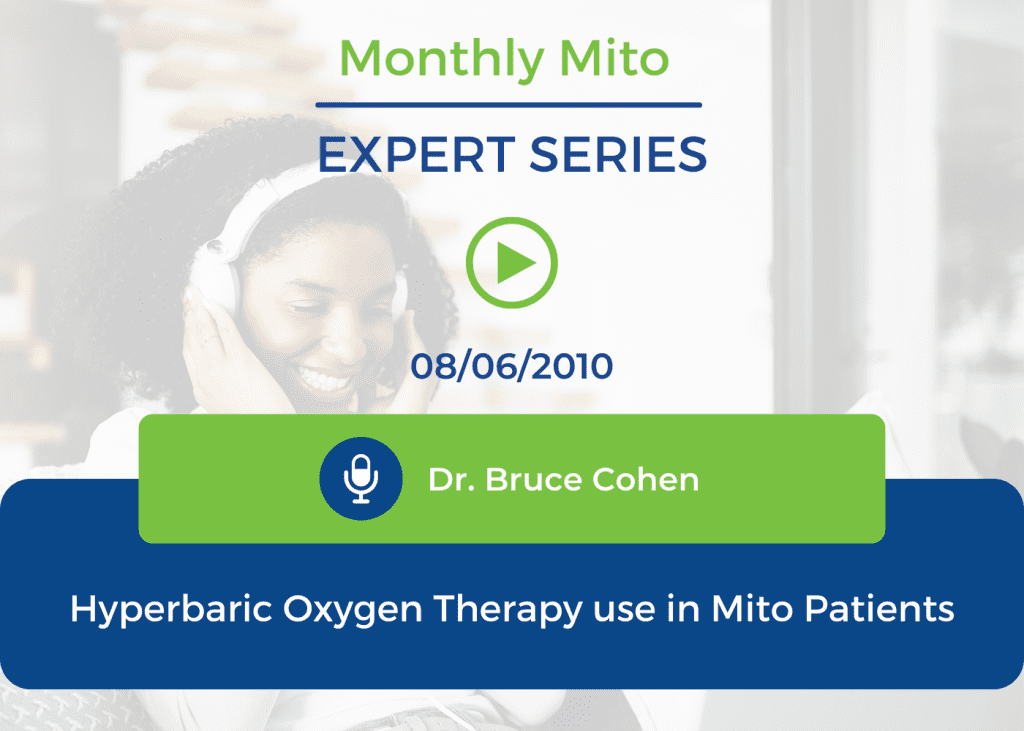 Hyperbaric Oxygen Therapy use in Mito Patients