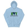 Unisex Zebra Peace Love Cure (FAOD) Hoodie - Image 4