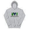 Unisex Zebra Peace Love Cure (FAOD) Hoodie - Image 3