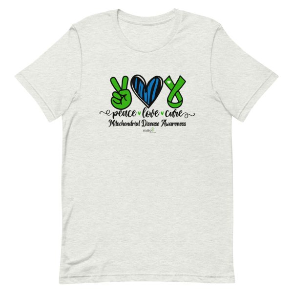 Short-Sleeve Unisex Zebra Peace Love Cure T-Shirt - Image 9