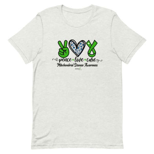 Short-Sleeve Unisex Leopard Peace Love Cure T-Shirt - Image 10