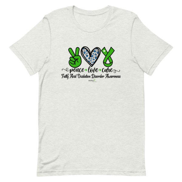 Short-Sleeve Unisex Leopard Peace Love Cure (FAOD) T-Shirt - Image 11
