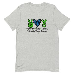 Short-Sleeve Unisex Zebra Peace Love Cure T-Shirt