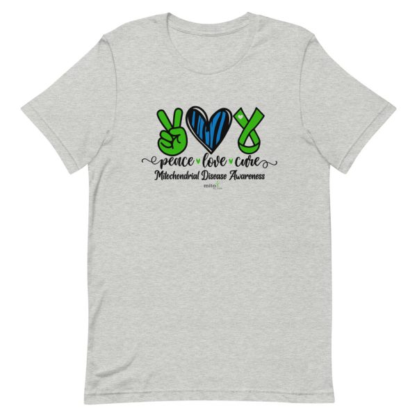 Short-Sleeve Unisex Zebra Peace Love Cure T-Shirt