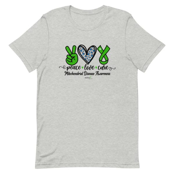 Short-Sleeve Unisex Leopard Peace Love Cure T-Shirt - Image 6