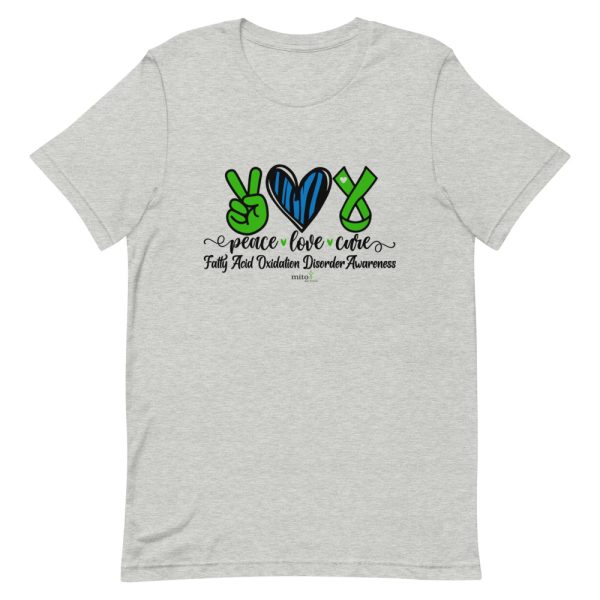 Short-Sleeve Unisex Zebra Peace Love Cure (FAOD) T-Shirt