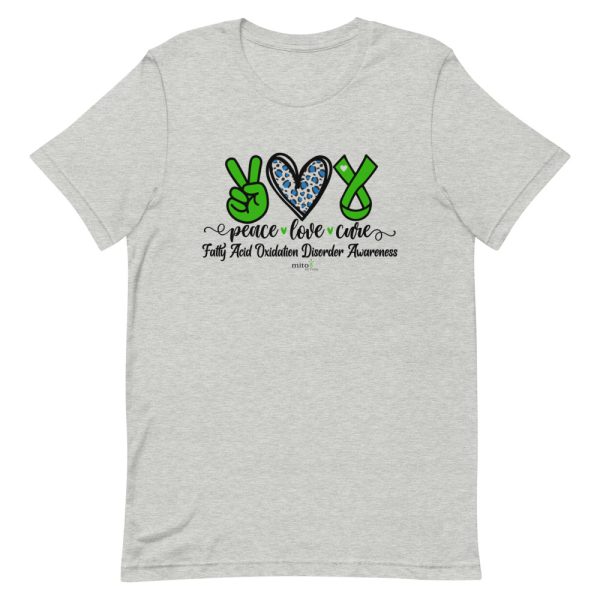 Short-Sleeve Unisex Leopard Peace Love Cure (FAOD) T-Shirt - Image 8