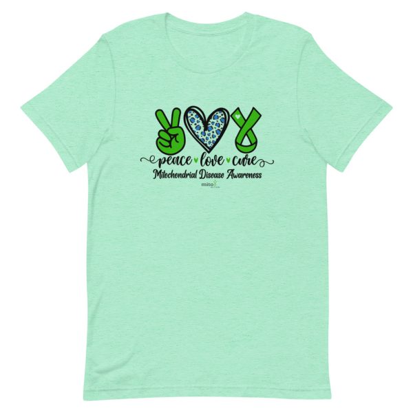 Short-Sleeve Unisex Leopard Peace Love Cure T-Shirt - Image 8
