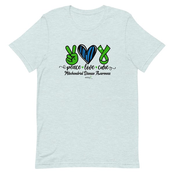 Short-Sleeve Unisex Zebra Peace Love Cure T-Shirt - Image 6