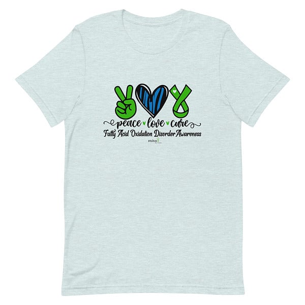 Short-Sleeve Unisex Zebra Peace Love Cure (FAOD) T-Shirt - Image 8