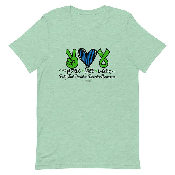 Short-Sleeve Unisex Zebra Peace Love Cure (FAOD) T-Shirt - Image 7