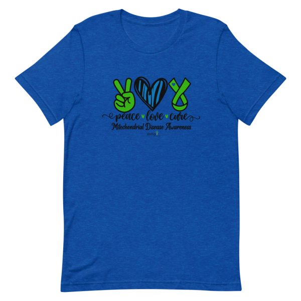 Short-Sleeve Unisex Zebra Peace Love Cure T-Shirt - Image 2