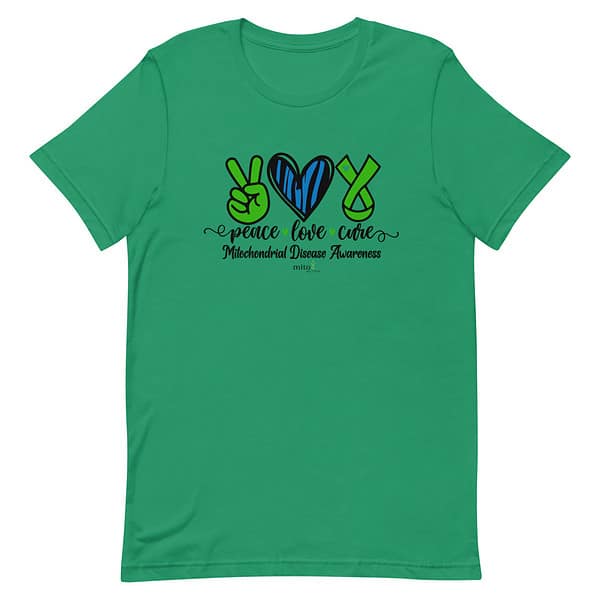 Short-Sleeve Unisex Zebra Peace Love Cure T-Shirt - Image 4