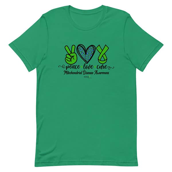 Short-Sleeve Unisex Leopard Peace Love Cure T-Shirt - Image 4