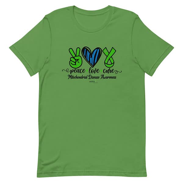 Short-Sleeve Unisex Zebra Peace Love Cure T-Shirt - Image 5