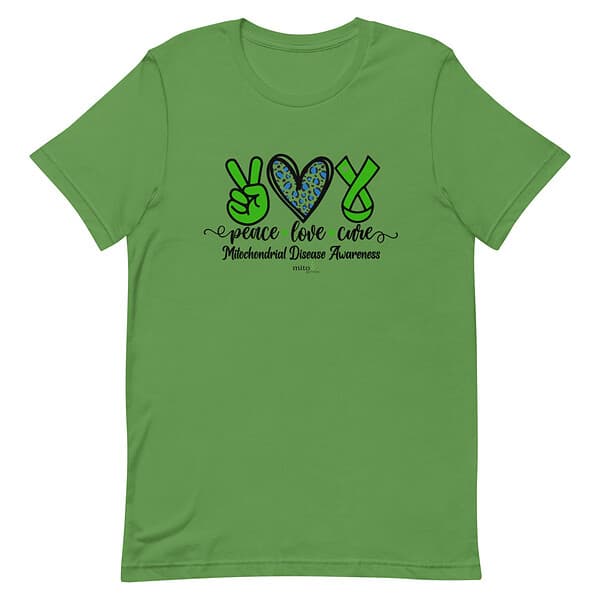 Short-Sleeve Unisex Leopard Peace Love Cure T-Shirt - Image 5