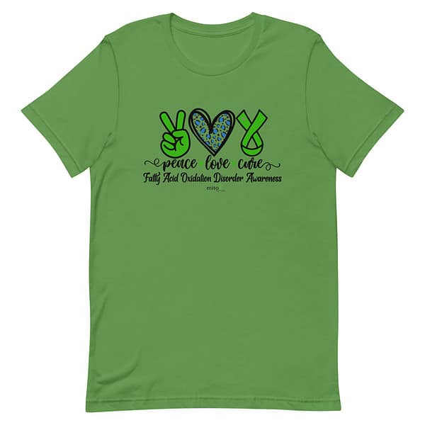 Short-Sleeve Unisex Leopard Peace Love Cure (FAOD) T-Shirt - Image 4