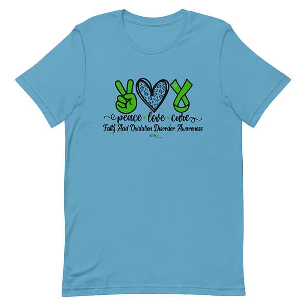Short-Sleeve Unisex Leopard Peace Love Cure (FAOD) T-Shirt - Image 6