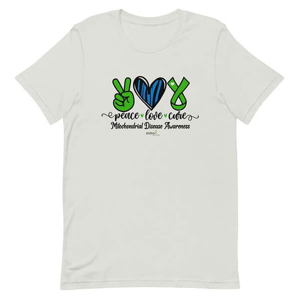 Short-Sleeve Unisex Zebra Peace Love Cure T-Shirt - Image 8