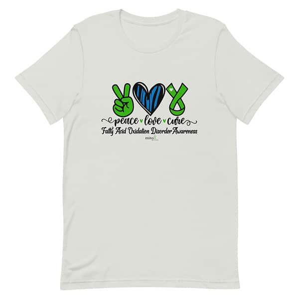 Short-Sleeve Unisex Zebra Peace Love Cure (FAOD) T-Shirt - Image 9