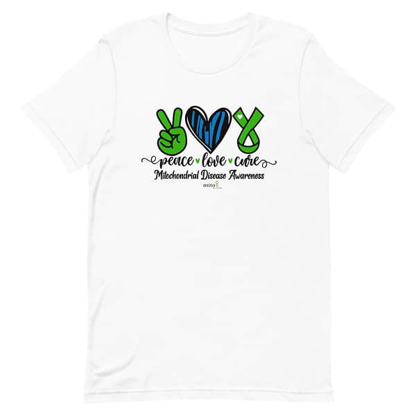 Short-Sleeve Unisex Zebra Peace Love Cure T-Shirt - Image 10