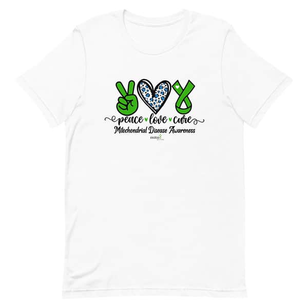 Short-Sleeve Unisex Leopard Peace Love Cure T-Shirt