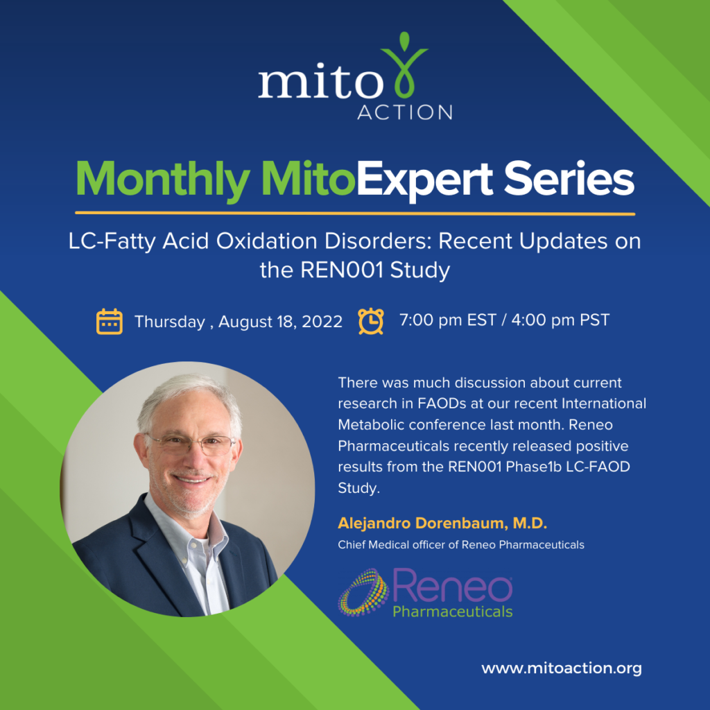 LC-Fatty Acid Oxidation Disorders: Recent Updates on the REN001 Study