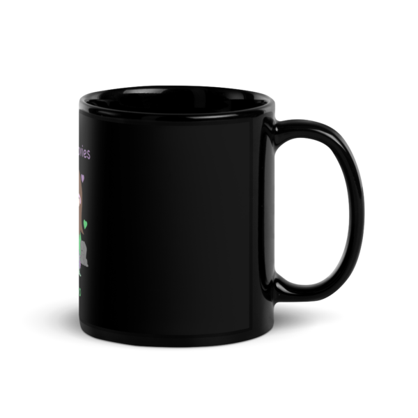 Liney's Lovies Black Glossy Mug