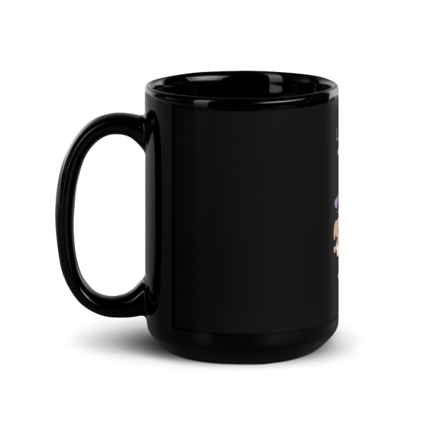Liney's Lovies Black Glossy Mug - Image 4