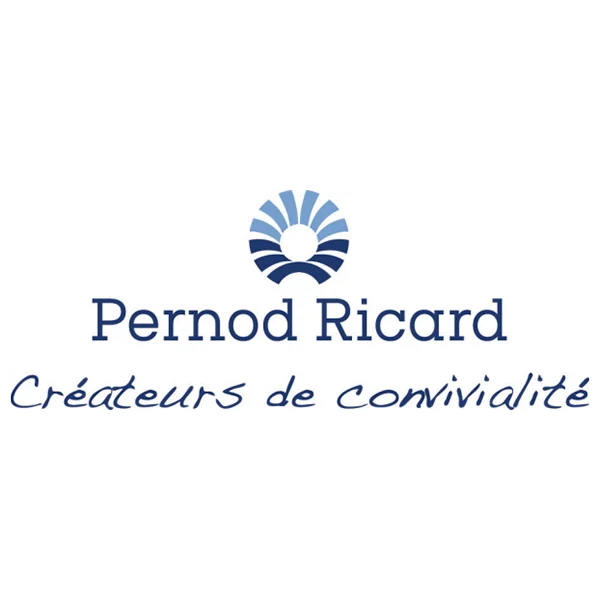 Pernod Ricard Logo - MitoAction Pernod Ricard logo with a blue circular emblem above the text and the slogan 'Créateurs de convivialité'. MitoAction